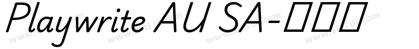 Playwrite AU SA字体转换